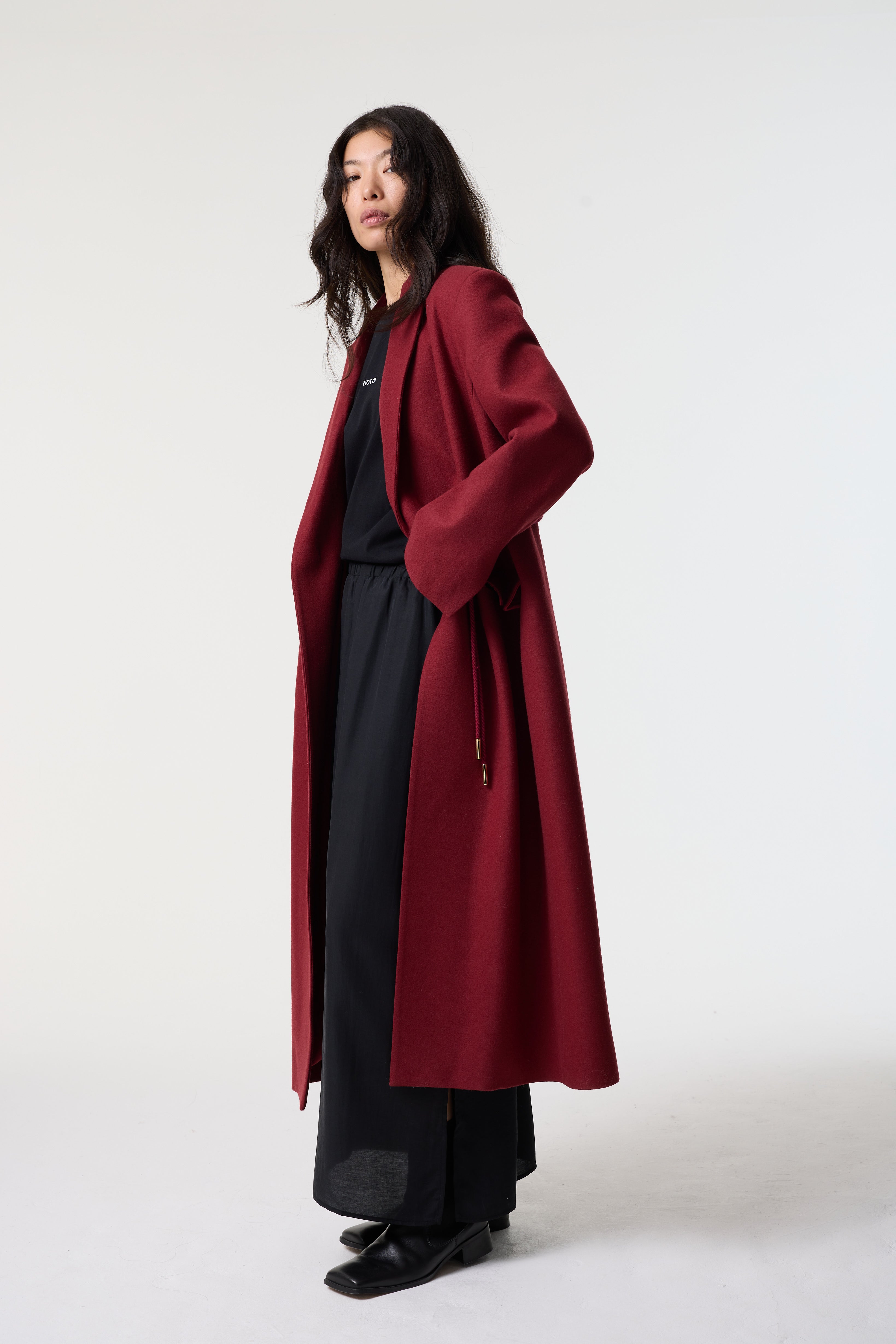 ALBA DEEP RED COAT