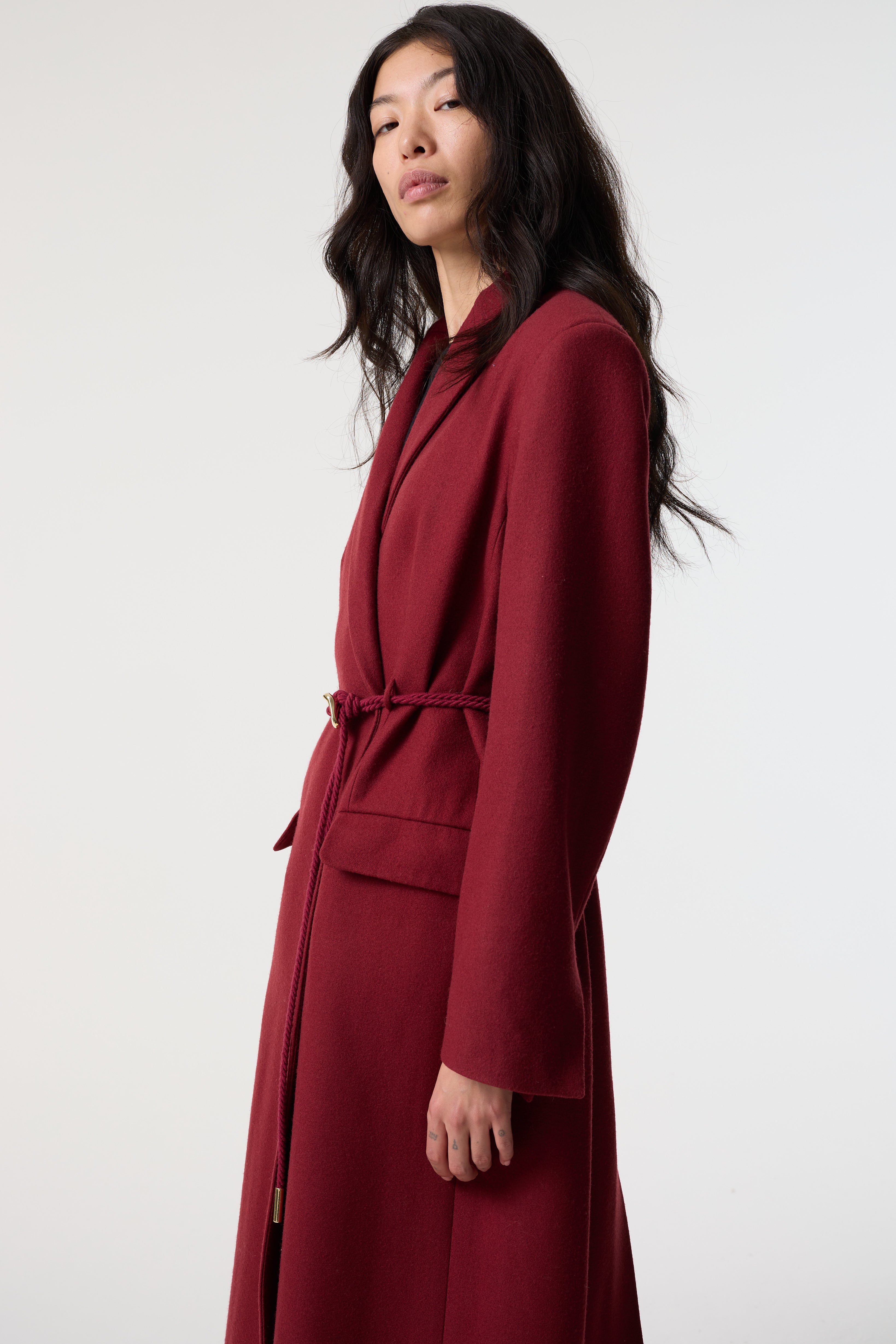 ALBA DEEP RED COAT
