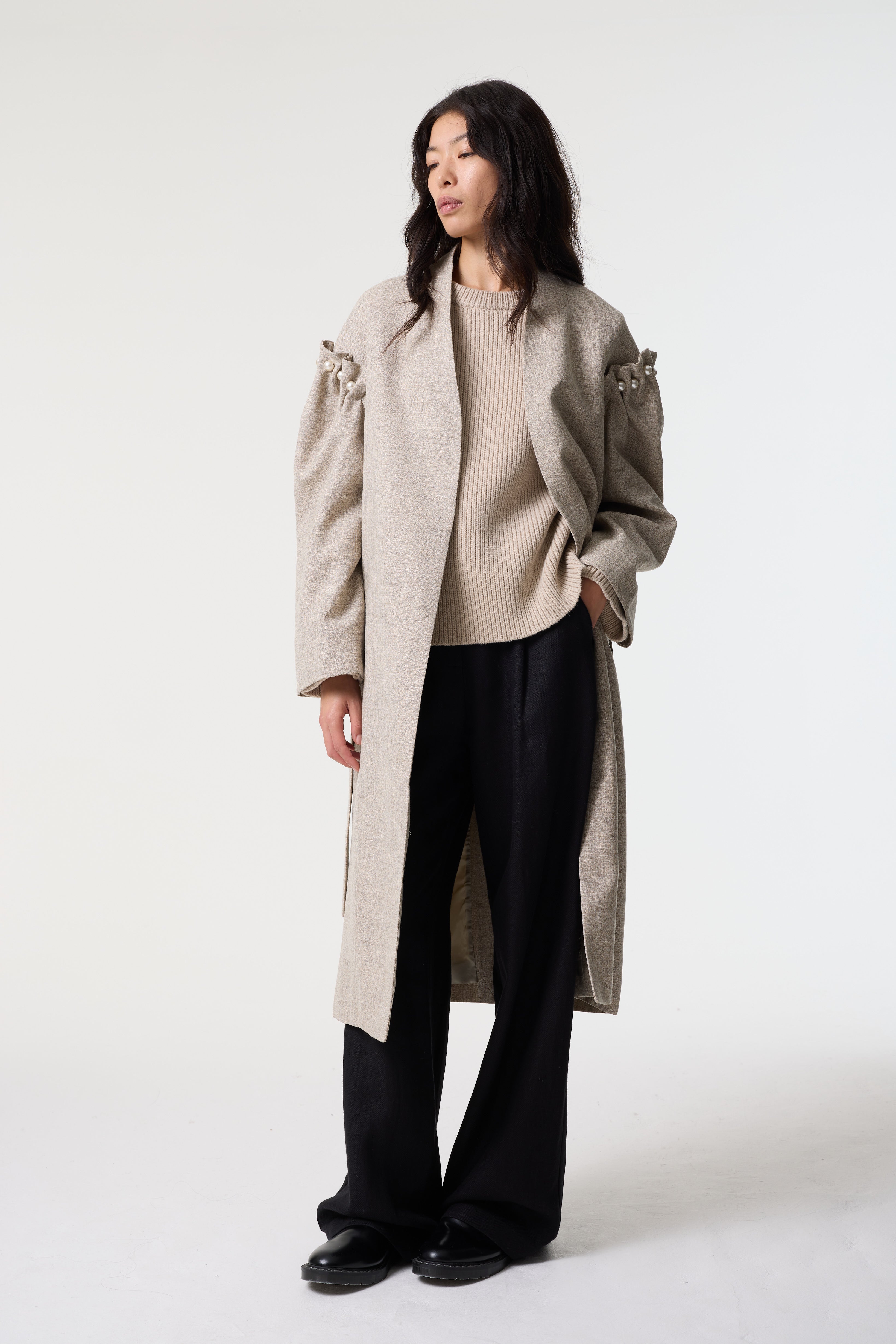 DREE GREY UNDYED COAT
