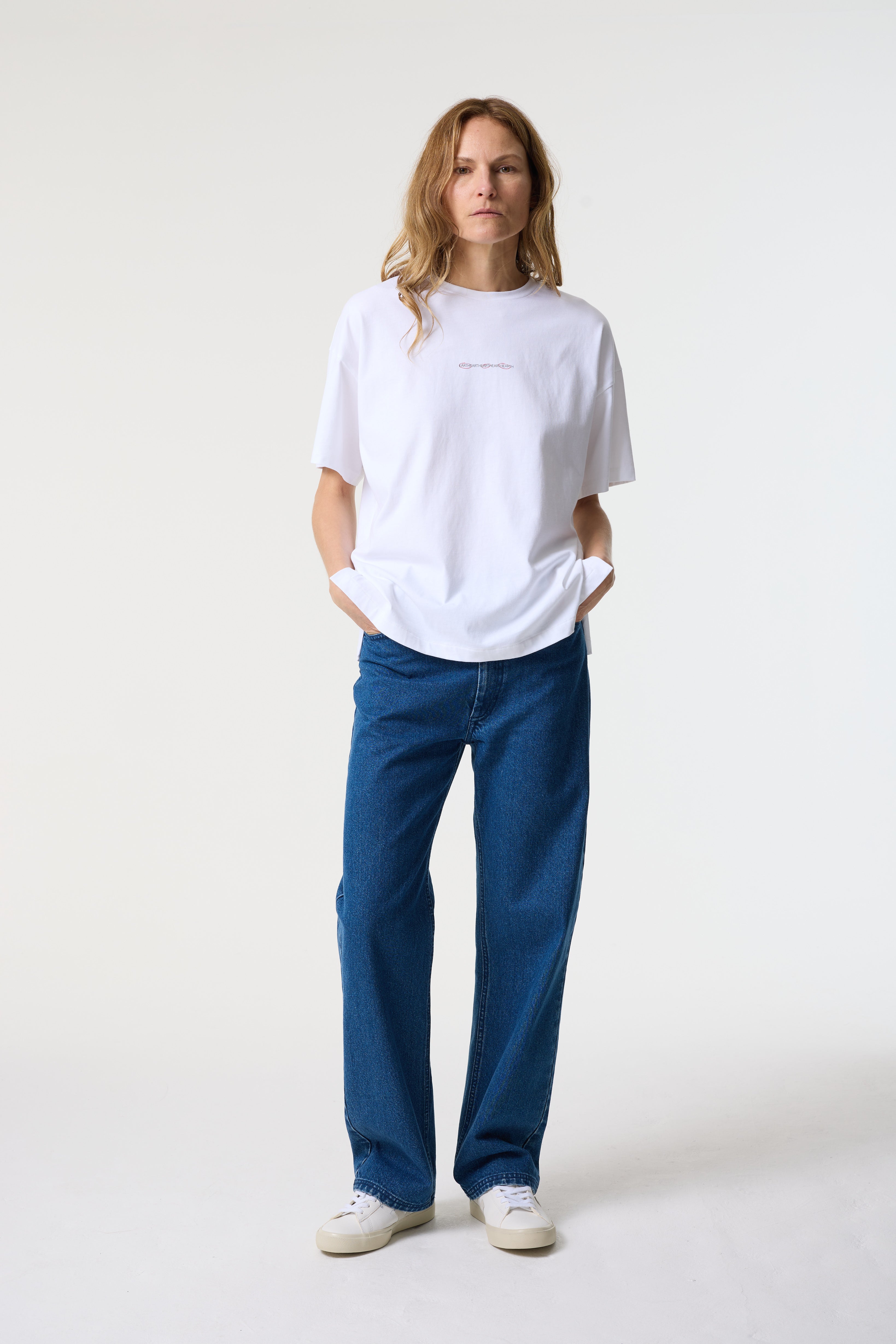 LUCY 'EARTH/ART/HEART' WHITE T-SHIRT