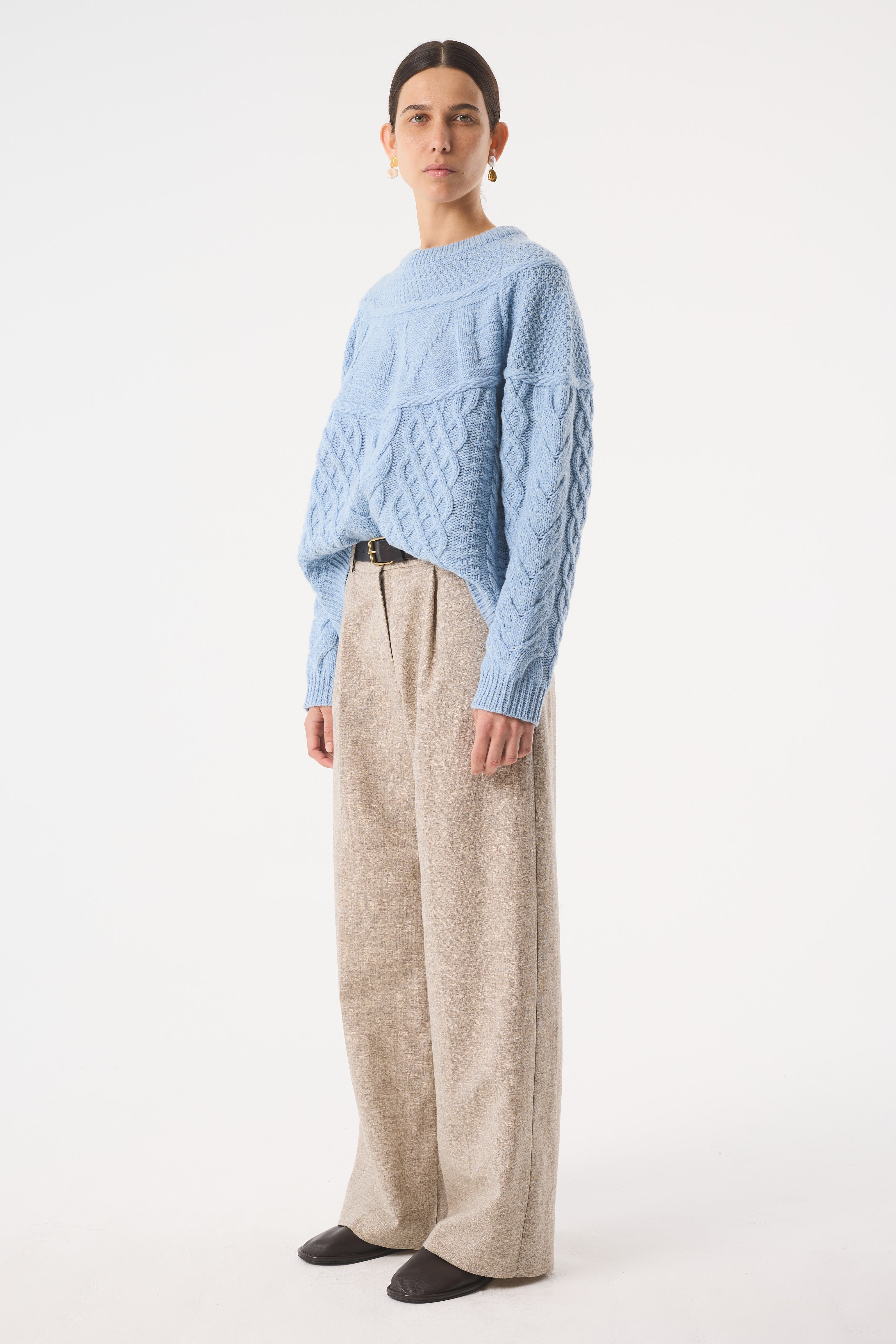LOVE BLUE MARL JUMPER