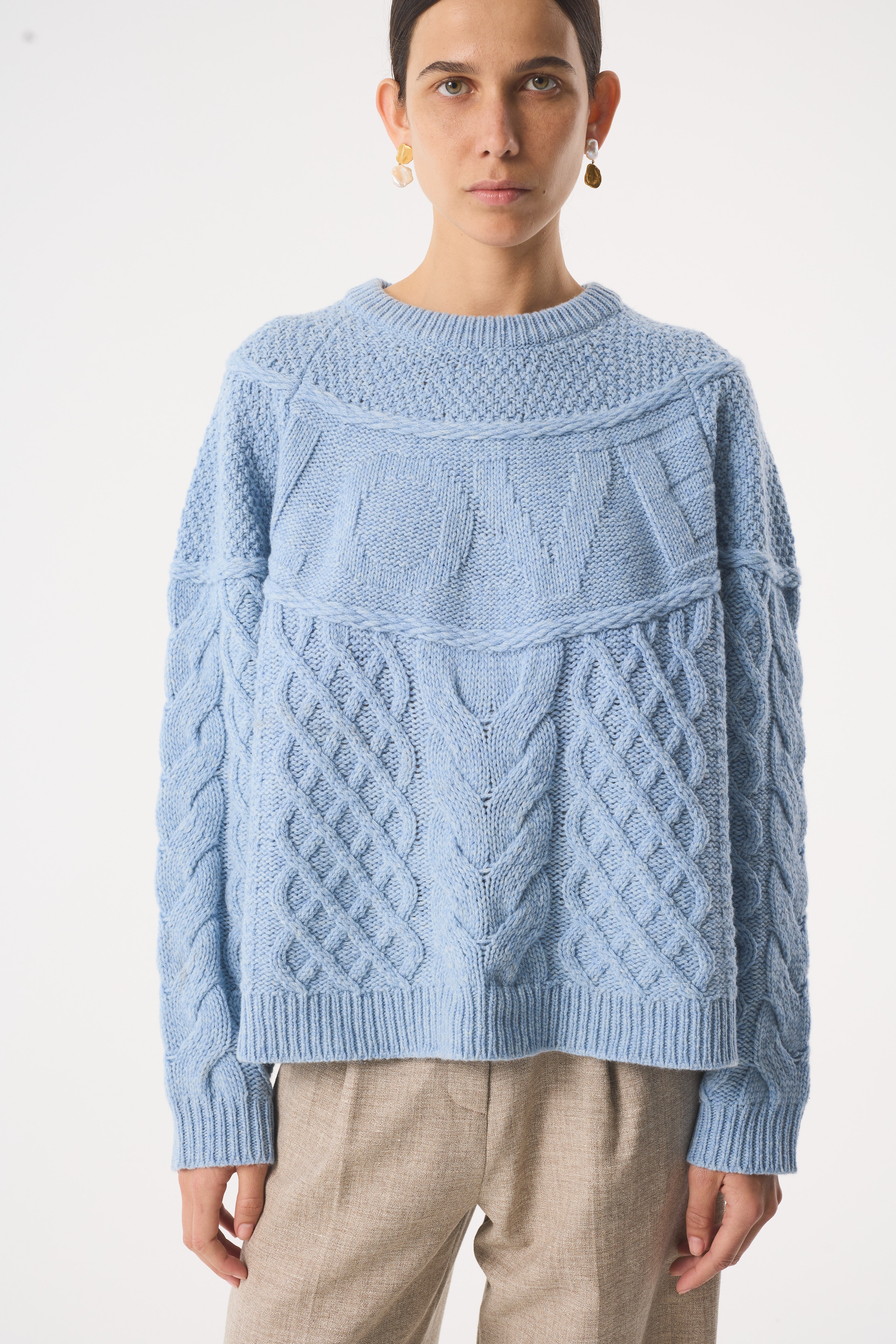 LOVE BLUE MARL JUMPER