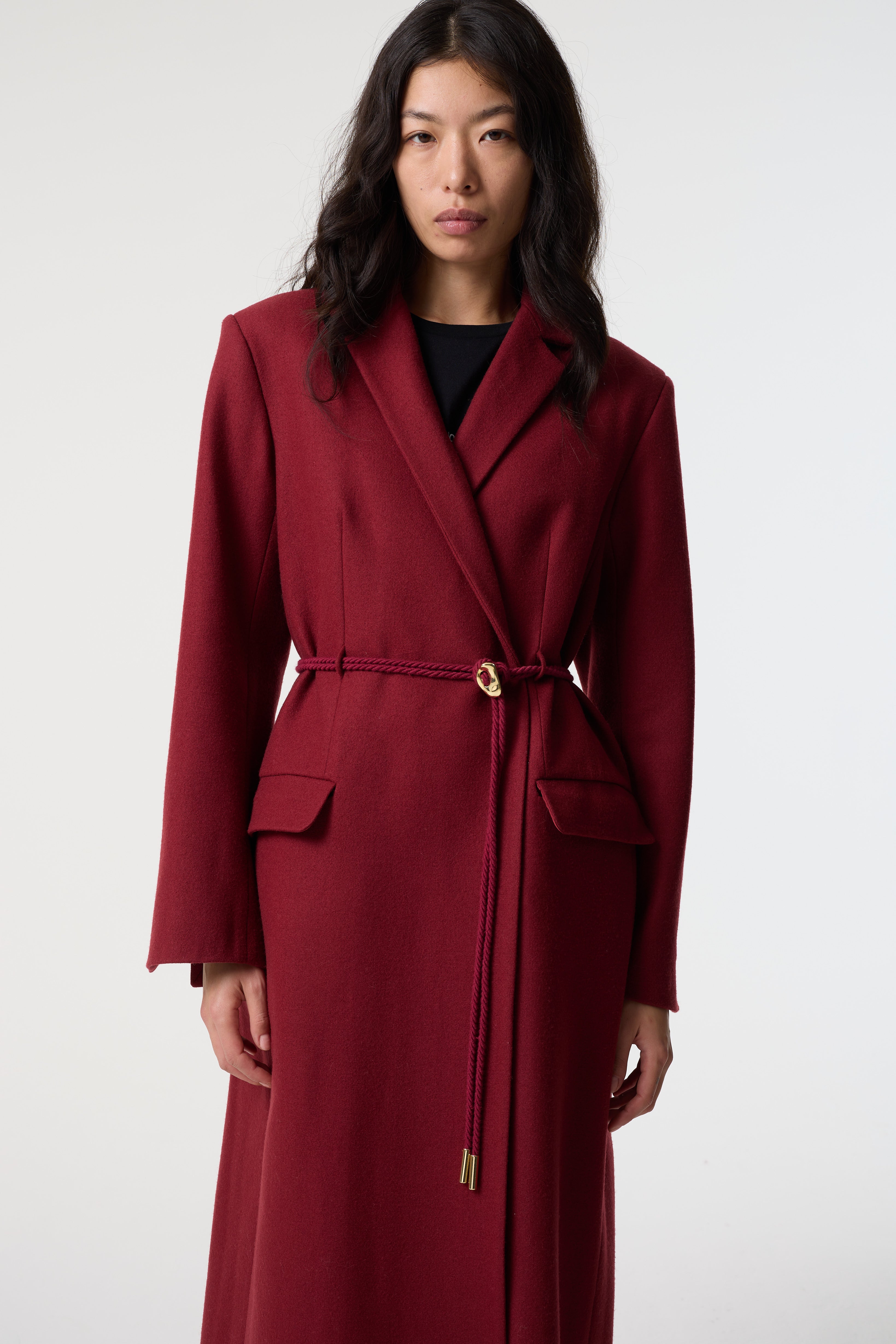 ALBA DEEP RED COAT