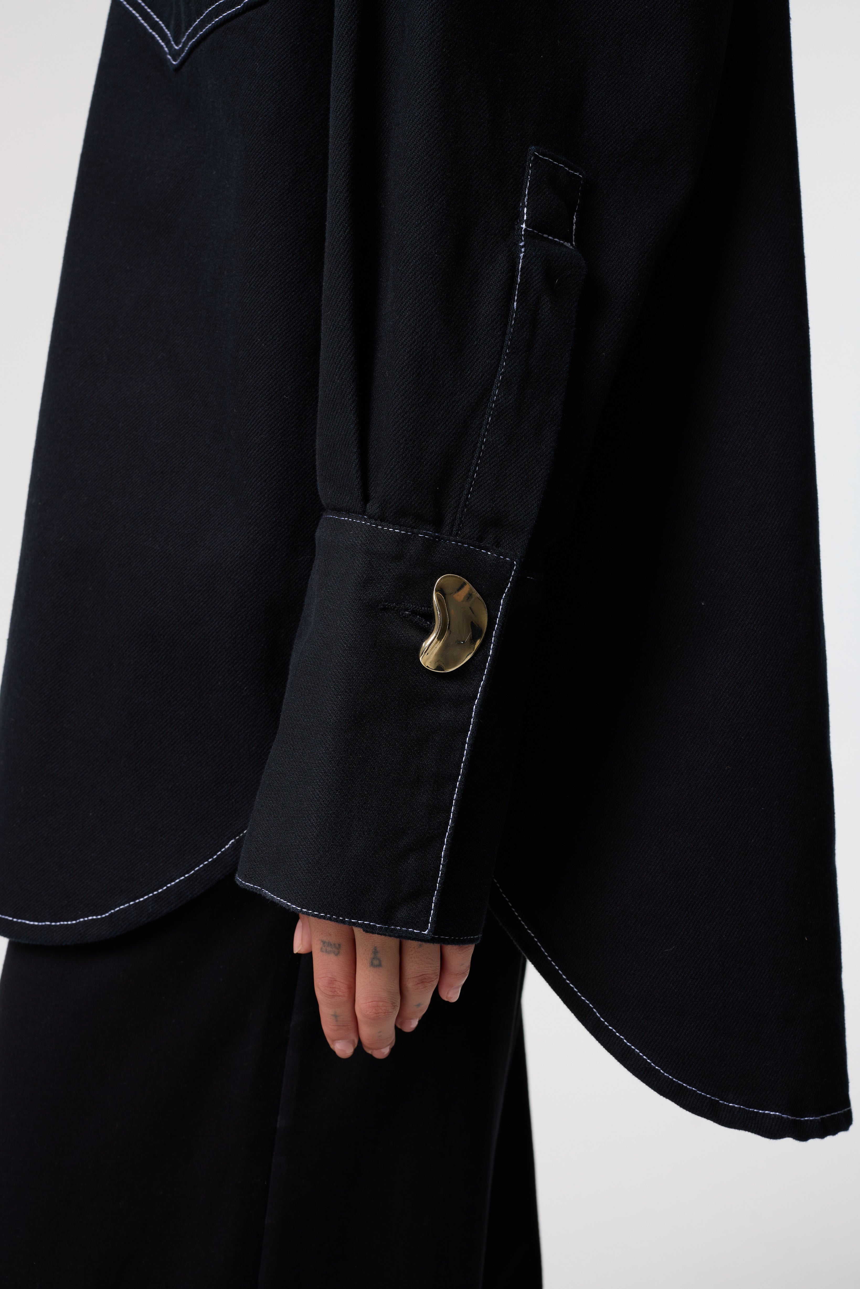 FENELLA BLACK DENIM SHIRT