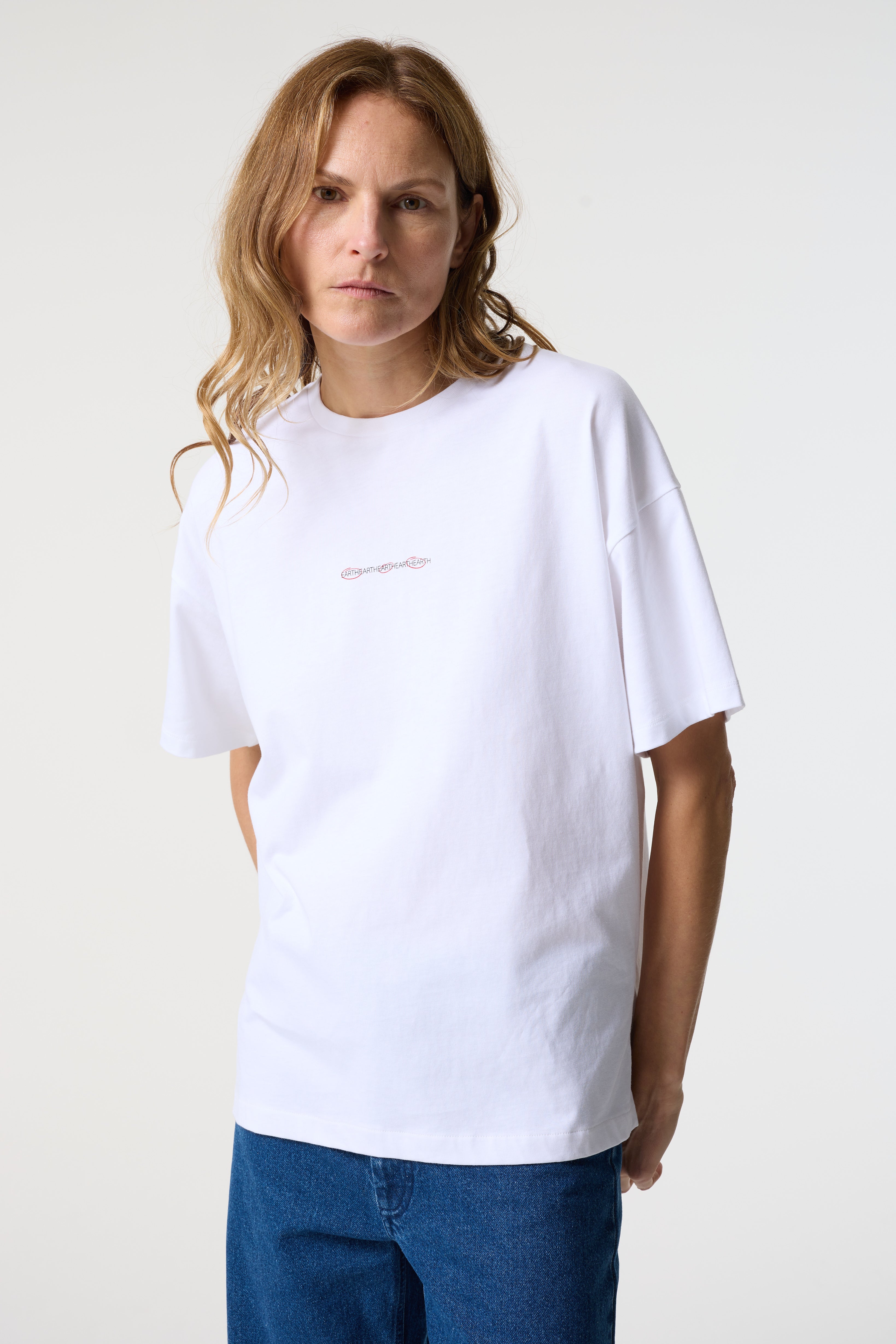 LUCY 'EARTH/ART/HEART' WHITE T-SHIRT