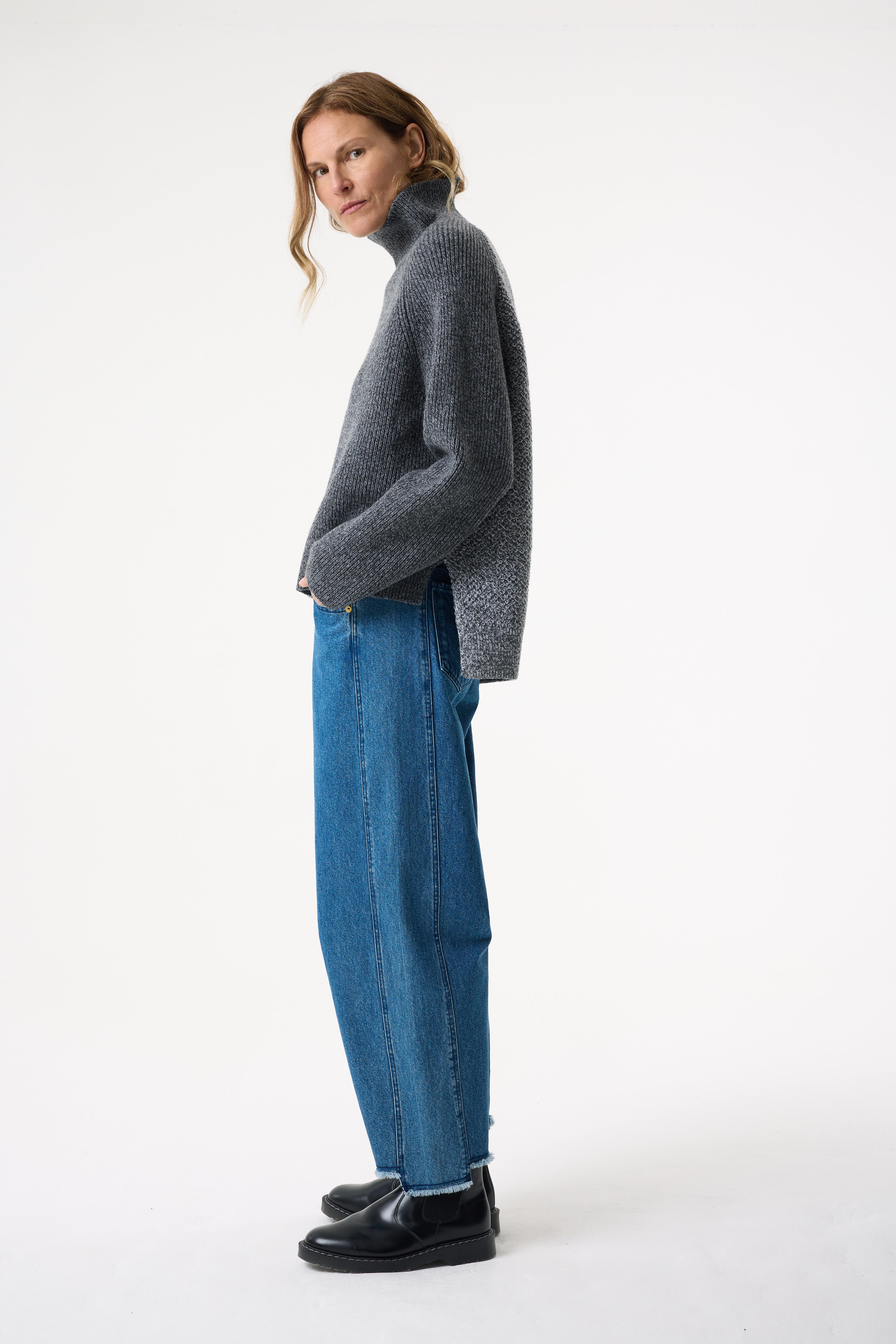 CHAYA GREY MARL JUMPER