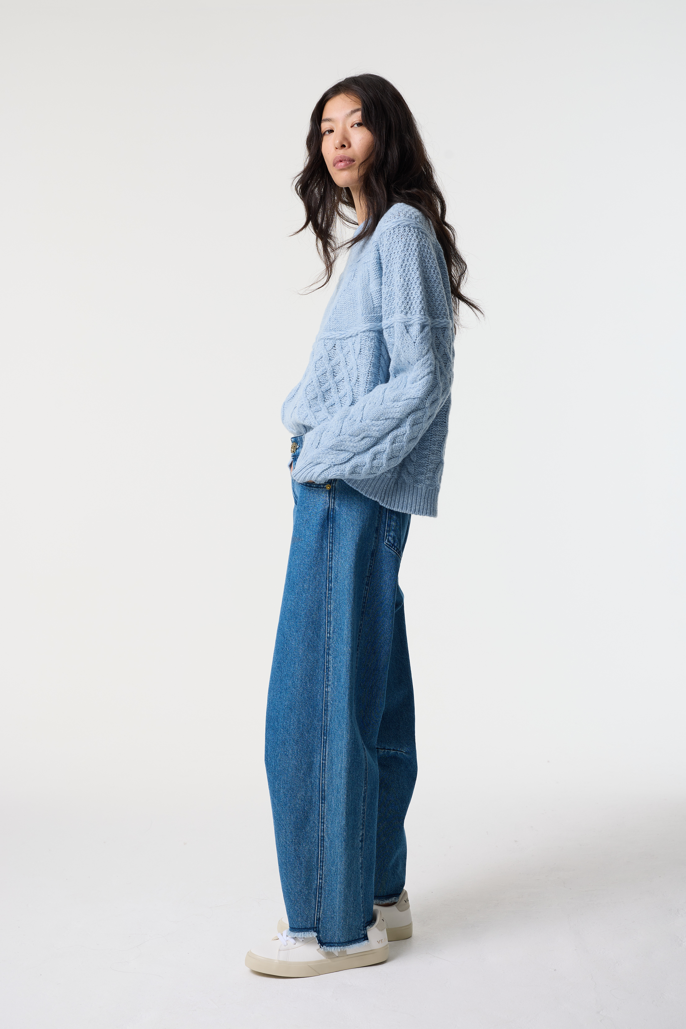 LOVE BLUE MARL JUMPER